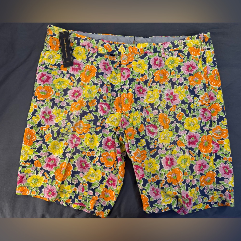 NWT Ralph Lauren Polo Floral Multi Print Shorts Size 40